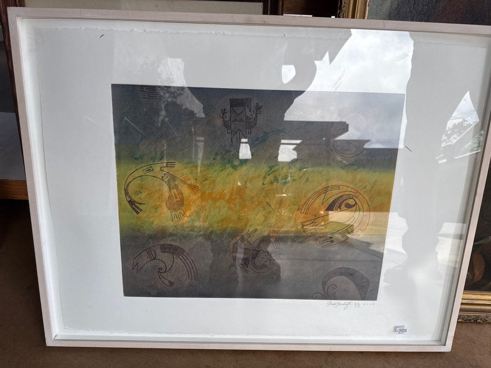 Linda Lomahaftewa Untitled Silkscreen 29 x 23