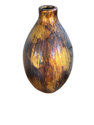 Decorative vase Brown and gold tones
