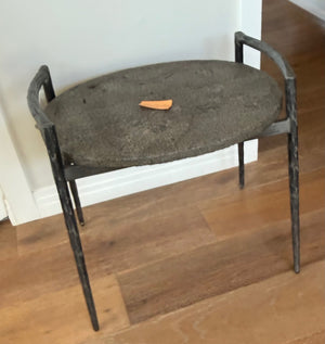 Doran Oval Stone Top End Table 23x18x19.
