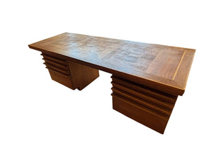 1970s Custom Wooden Desk 77x28
