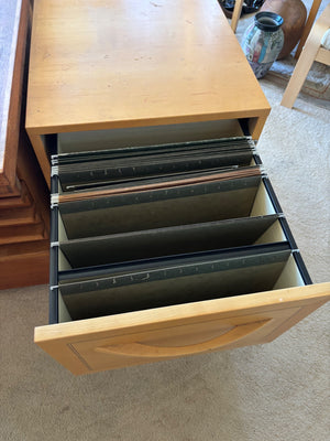 Wooden file cabinet 18.5x26