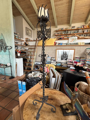 Wrought Iron Floor Candle