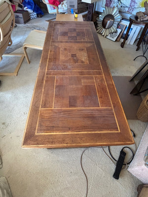 1970s Custom Wooden Desk 77x28