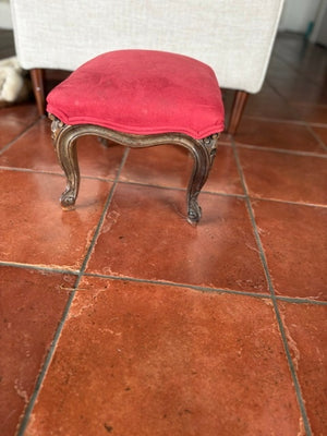 Covered footstool
