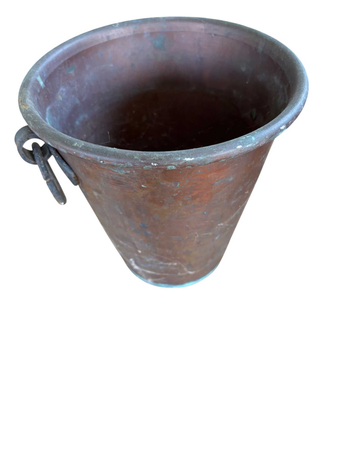Vintage Anglo-Indian Copper Water Pail 8x8