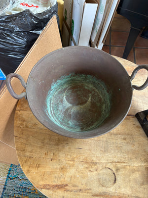 Metal bucket with handles