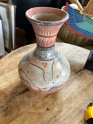 Hand painted ceramic vase