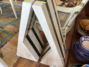 Accent table with glass top