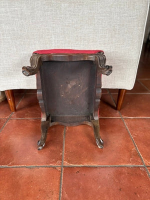 Covered footstool