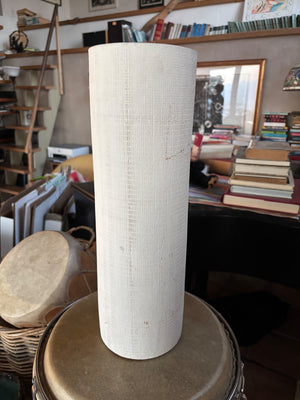 Long white vase