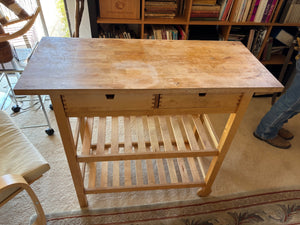 Wooden Kitchen Cart 49.5x35.5