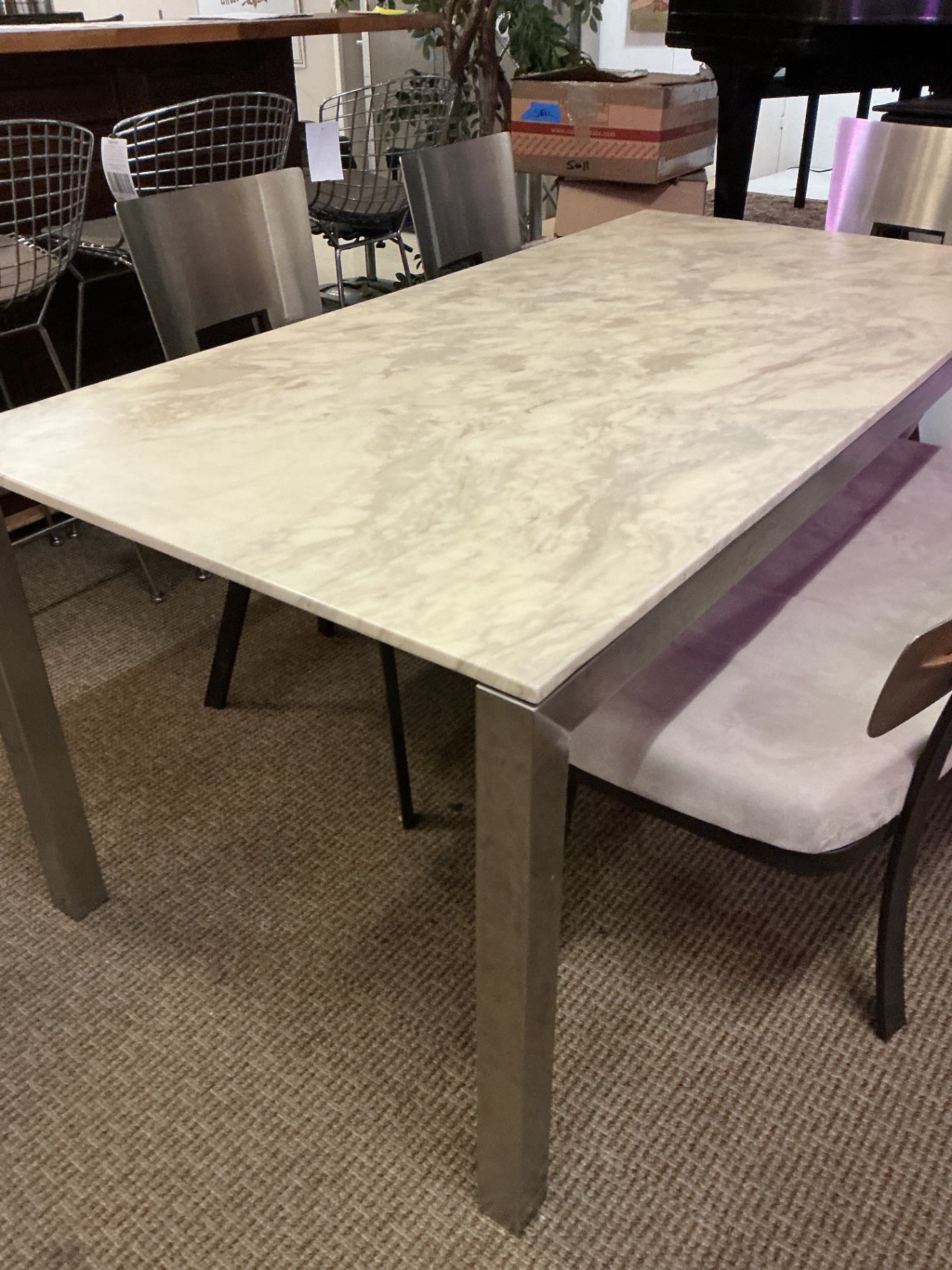 Carrera Marble Dining  Table 72x36x30