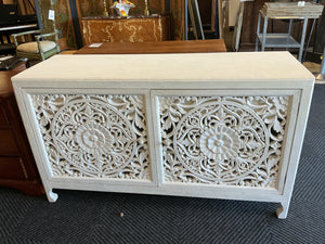 Anthropologie White Console Table 34x20x60