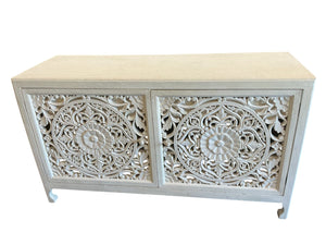 Anthropologie White Console Table 34x20x60