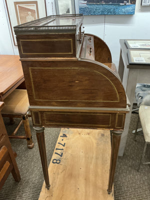 Antique Mahogany Cylinder Roll Top  Desk