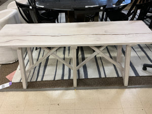 Somette Gatewood White Wash Console Table 30x20x70