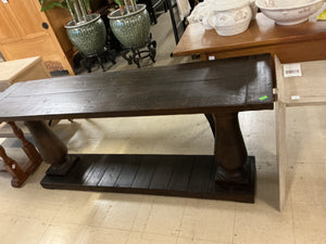 Restoration Hardware Balustrade Wood Console Table 18x71x30