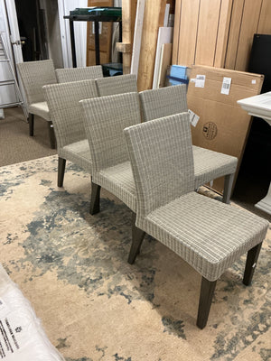 7 Kingsley Bate Wicker Patio Chairs ( no cushions))