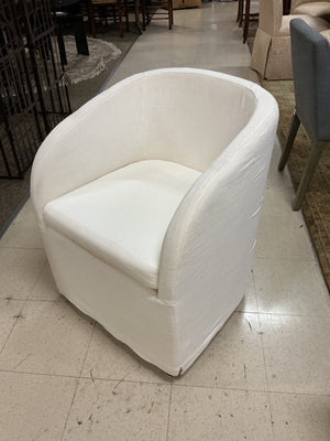 6 Banana Republic Slipcover Caster Chairs (set of 6)