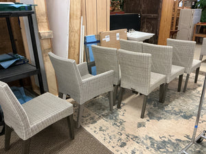 7 Kingsley Bate Wicker Patio Chairs ( no cushions))