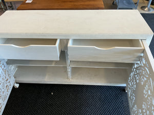 Anthropologie White Console Table 34x20x60
