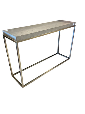 Restoration Hardware Gray Oak Entry / Console Table 48x14x30