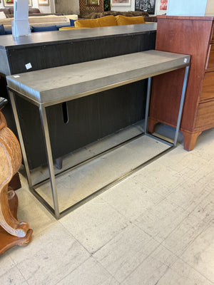 Restoration Hardware Gray Oak Entry / Console Table 48x14x30