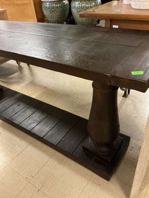 Restoration Hardware Balustrade Wood Console Table 18x71x30