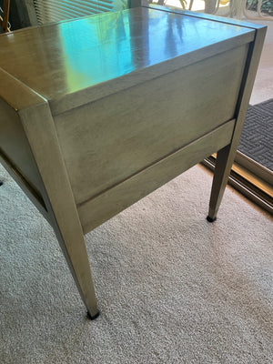 Two Mid century end tables