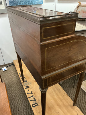 Antique Mahogany Cylinder Roll Top  Desk
