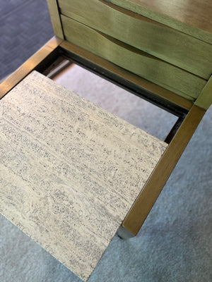 Two Mid century end tables
