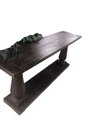 Restoration Hardware Balustrade Wood Console Table 18x71x30