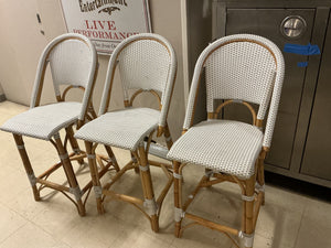 3 Serena & Lily Barstools  (3 ft 5 inch x 1 ft 3 inch)