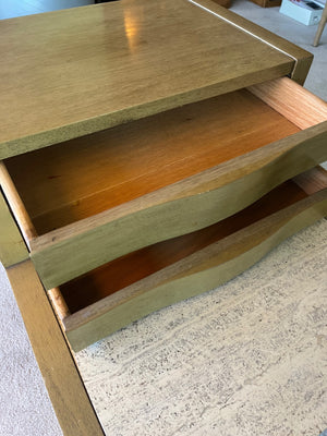 Two Mid century end tables