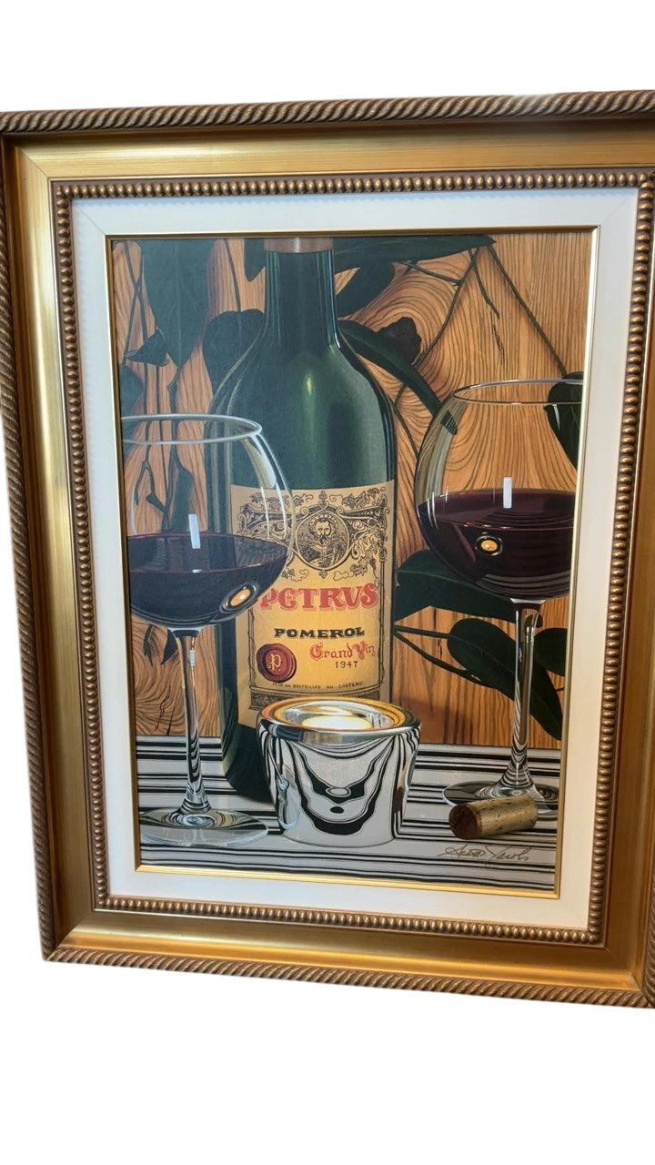 Scott Jacobs Giclee “Petrus 47”. Signed limited edition. 186/245 framed 43 x 32.