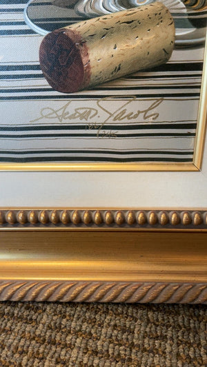 Scott Jacobs Giclee “Petrus 47”. Signed limited edition. 186/245 framed 43 x 32.