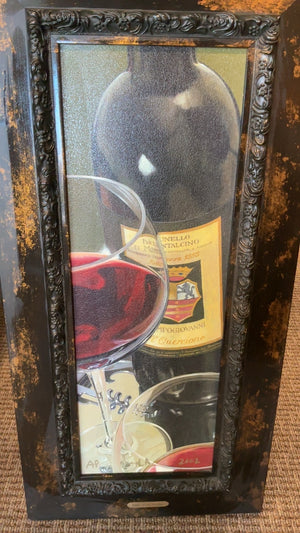 Stefano Ferreri Bordeaux Serigraph AP 36 x 17