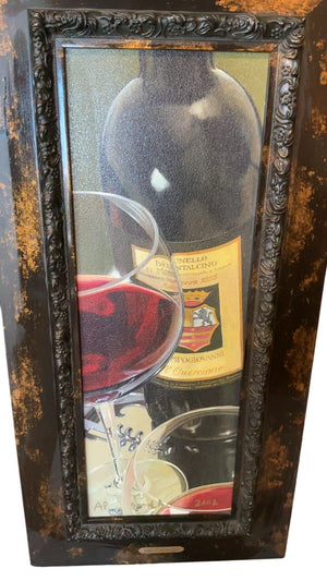 Stefano Ferreri Bordeaux Serigraph AP 36 x 17