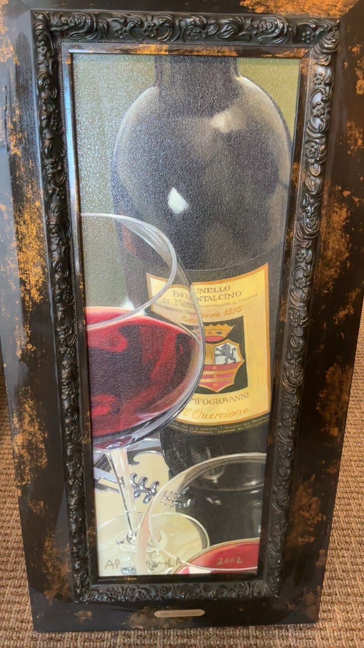 Stefano Ferreri Bordeaux Serigraph AP 36 x 17