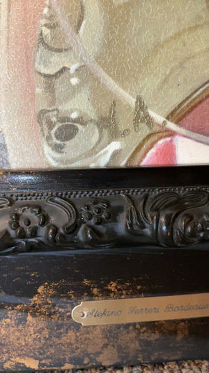 Stefano Ferreri Bordeaux Serigraph AP 36 x 17