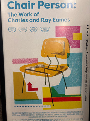 Charles Eames Rare Documentary Poster "Chair Person" 28" x 42"