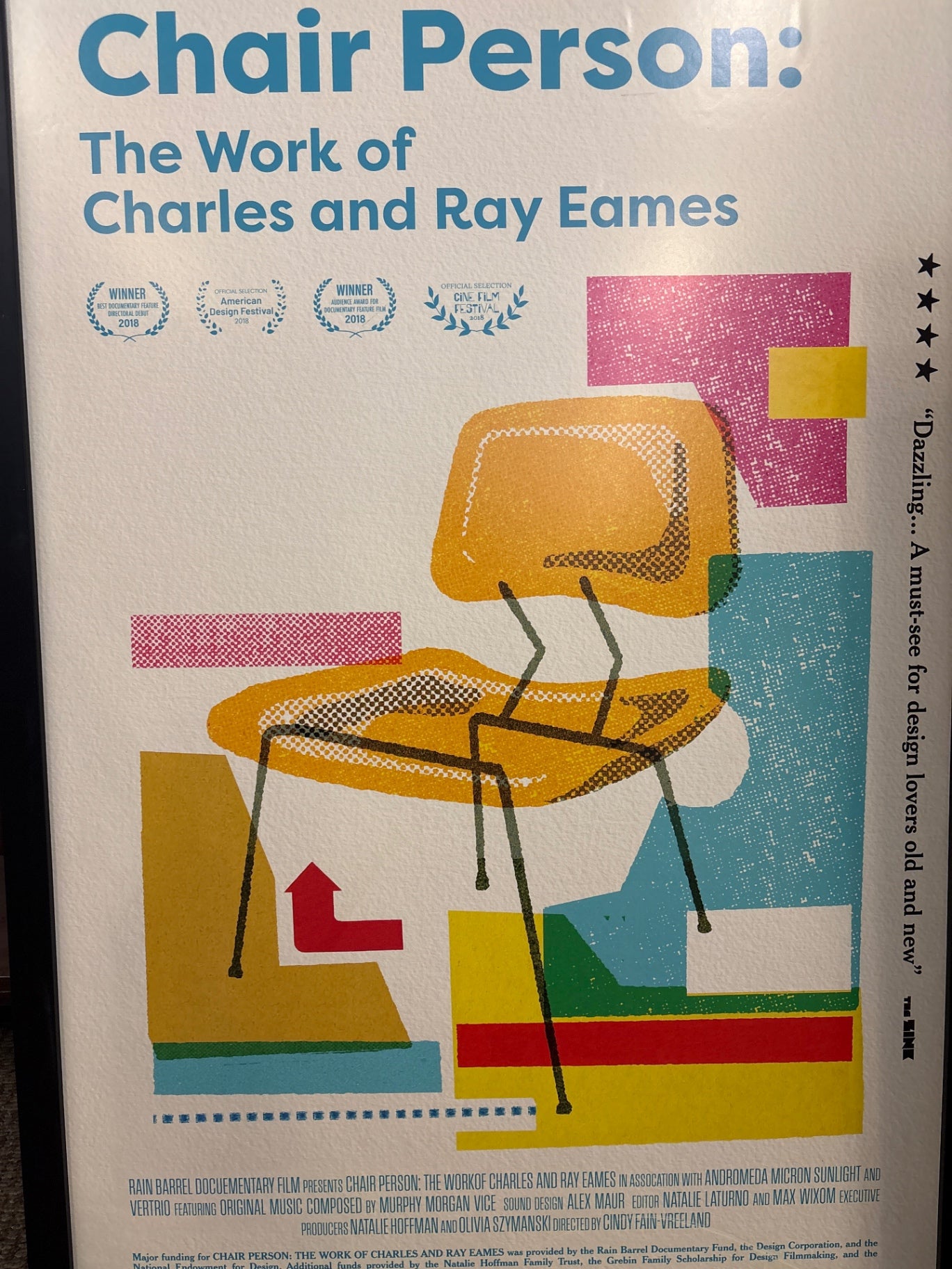Charles Eames Rare Documentary Poster "Chair Person" 28" x 42"