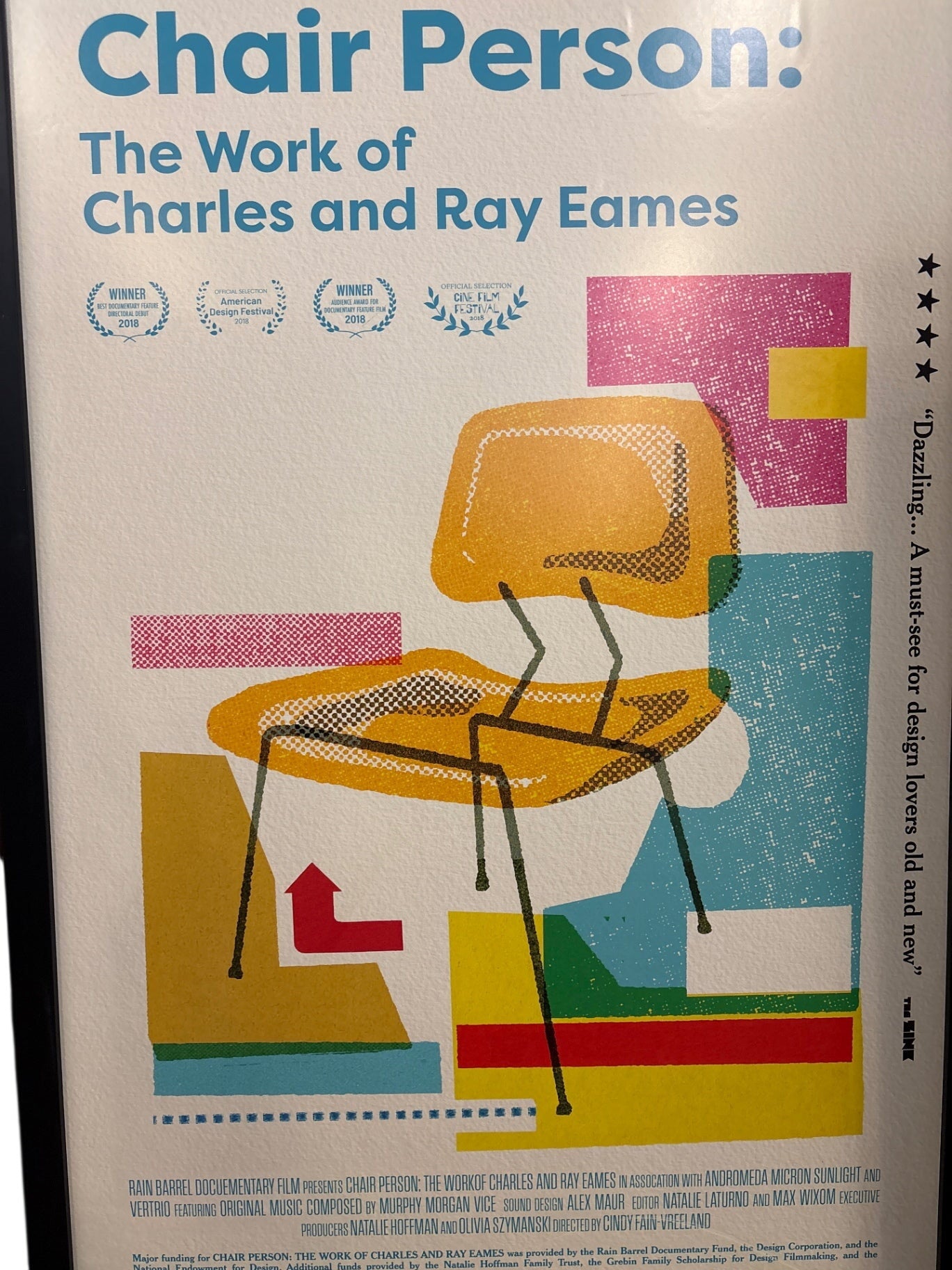 Charles Eames Rare Documentary Poster "Chair Person" 28" x 42"
