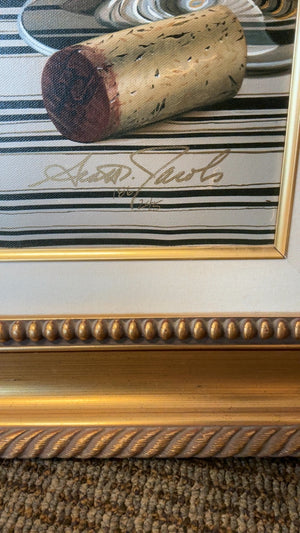 Scott Jacobs Giclee “Petrus 47”. Signed limited edition. 186/245 framed 43 x 32.