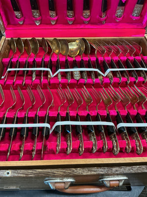 Siam 12 Piece Brass Serving Set