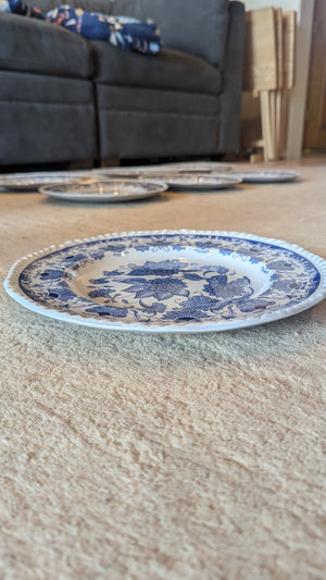 Set of 8 porcelain plates