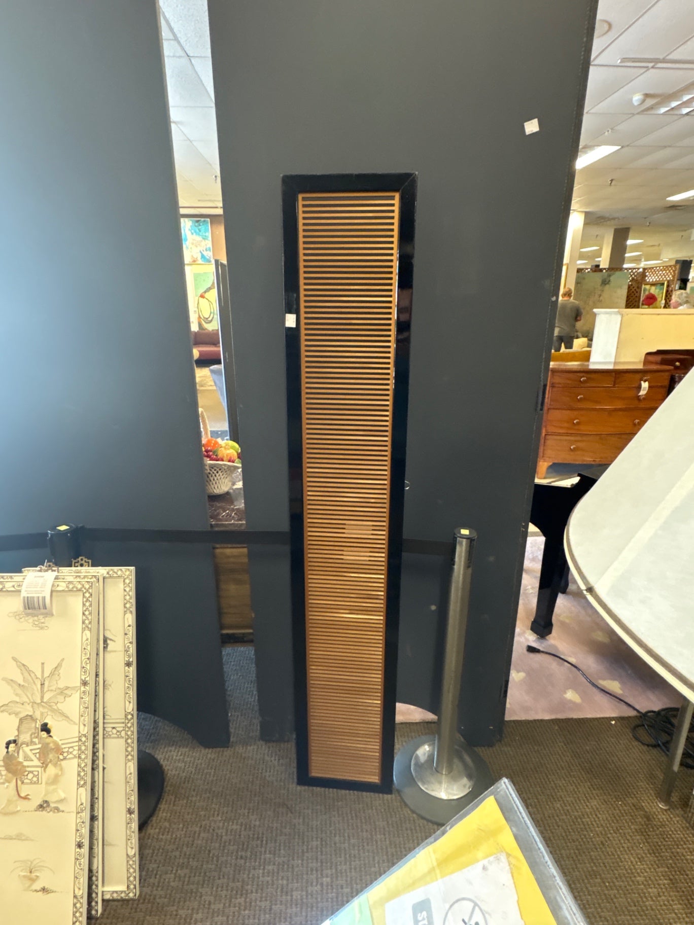 Framed Wood Slatted Wood Panel