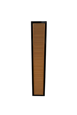 Framed Wood Slatted Wood Panel