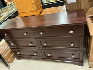 6 Drawer Wooden Dresser 14x58x34