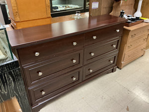 6 Drawer Wooden Dresser 14x58x34